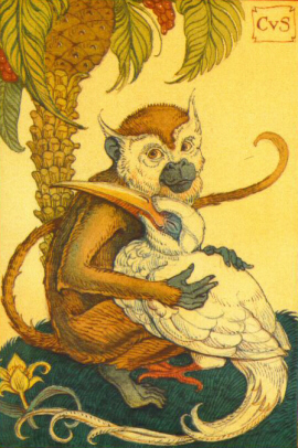 FAM - Monkey w/Egret