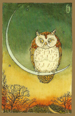 OM sm - Owl on Moonbow
