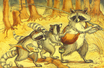 AFRF - Racoons Fishing